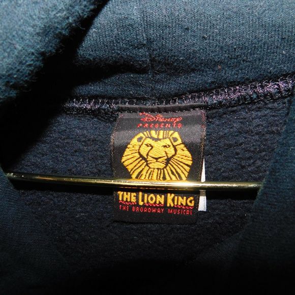 Disney Sweatshirt Adult S The Lion King on Broadway Graphic Logo Hoodie - Picture 2 of 6